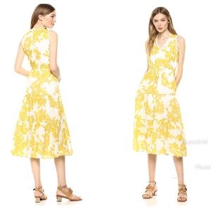 Taylor sleeveless midi floral dress